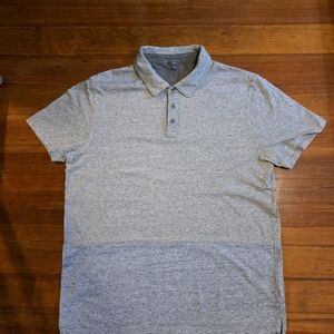 Vince Heather Gray Polo Shirt